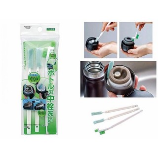 3pcs Set Sikat Pembersih Botol termos Bahan Serat Mikro 3pcs Set Sikat Pembersih Botol termos Bahan Serat Mikro
