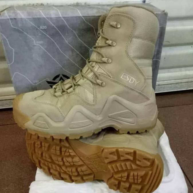 Jual Sepatu Esdy Model Lowa Warna Hitam Hijau Coklat - Hijau, 40 Trendi