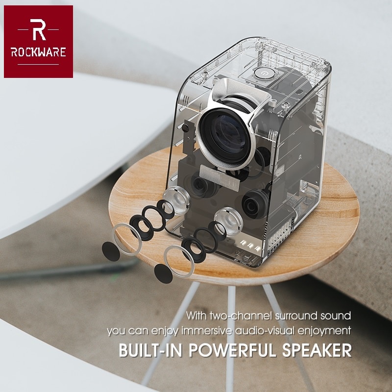 BH908W Android Bluetooth Projector 800 ANSI Lumens - Alternatif dari EZH5 - Motif Light Wood