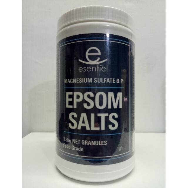 

Epsom salt esentiel 1,2kg Food Grade garam epsom magnesium sulfate