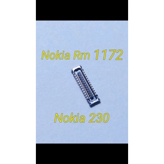 Konektor FPC Lcd Nokia 230 Rm 1172 di mesin 24 pin Fpc Lcd Connector Nokia Rm 1172 Nokia 230