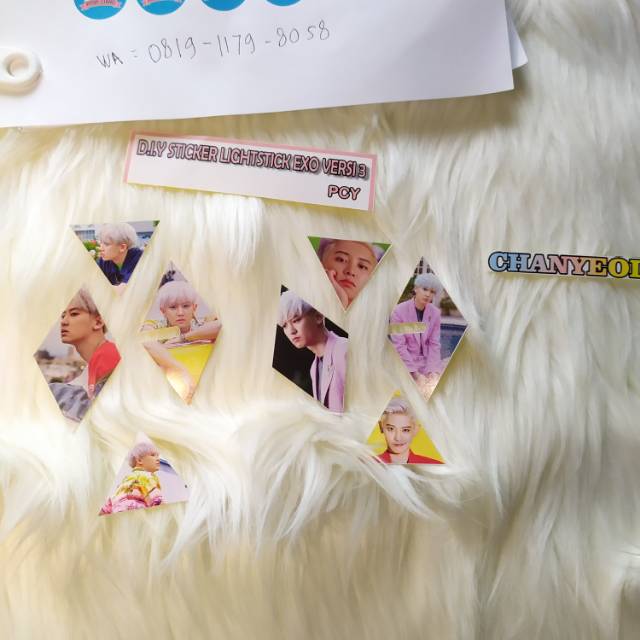 Stiker dekorasi LS EXO ver 3