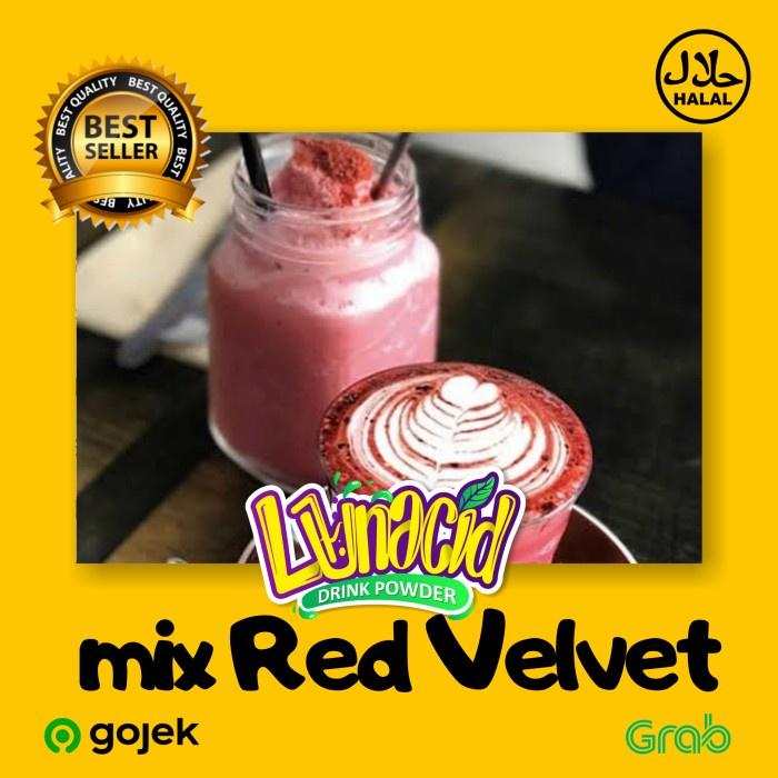 

DISKON - (BISA COD) Powder/bubuk minuman rasa Red Velvet 1 Kg
