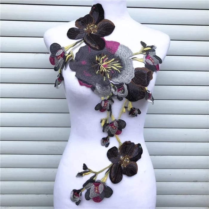 Patch/Aplikasi Bunga/Aplikasi Baju/Bordir Tempel/Bordir Bunga 064