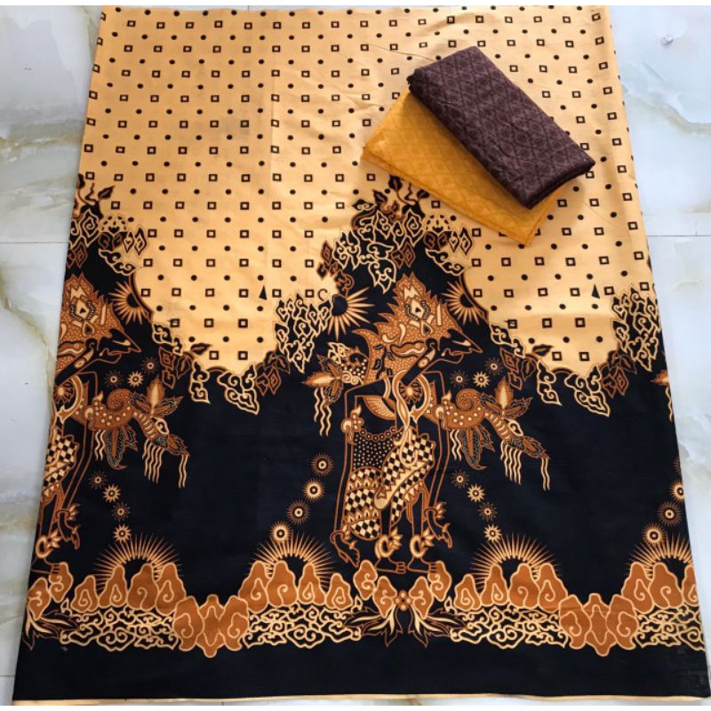 kain batik wayang potongan ukuran 2x1 meter