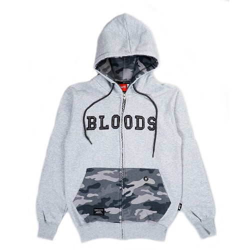 Bloods Sweater Hoodie Revere Grey Army