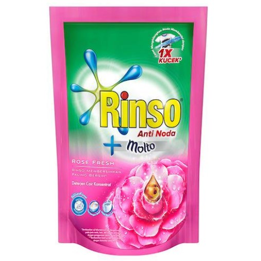 Rinso Molto Deterjen Cair Rose Fresh 750 ml