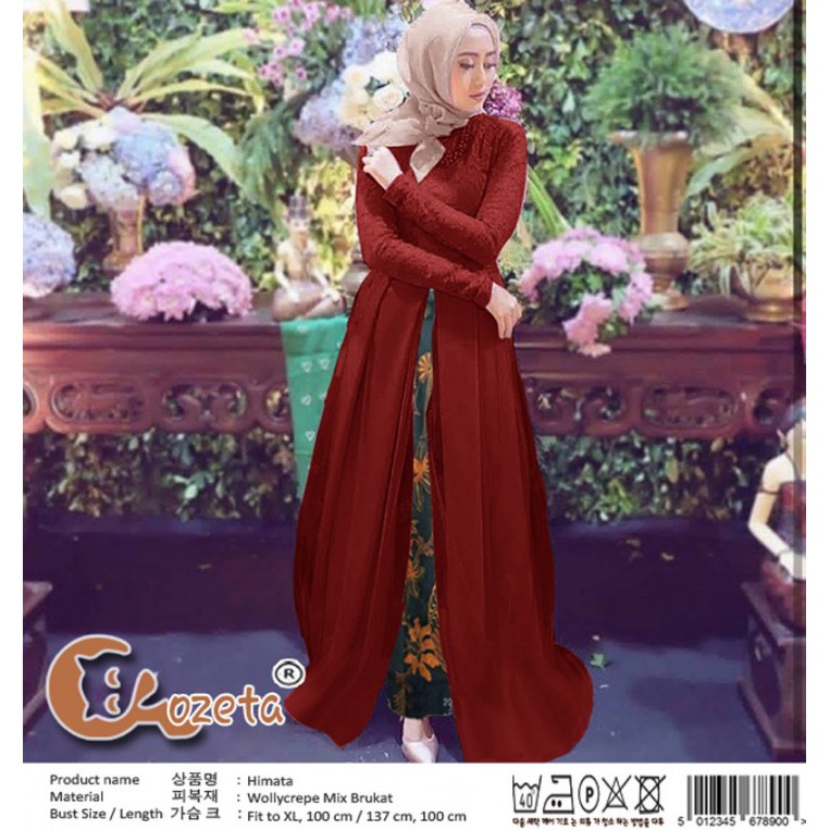 Setelan Batik Muslim Himata 2in1 Set Batik Maroon 5391 CB
