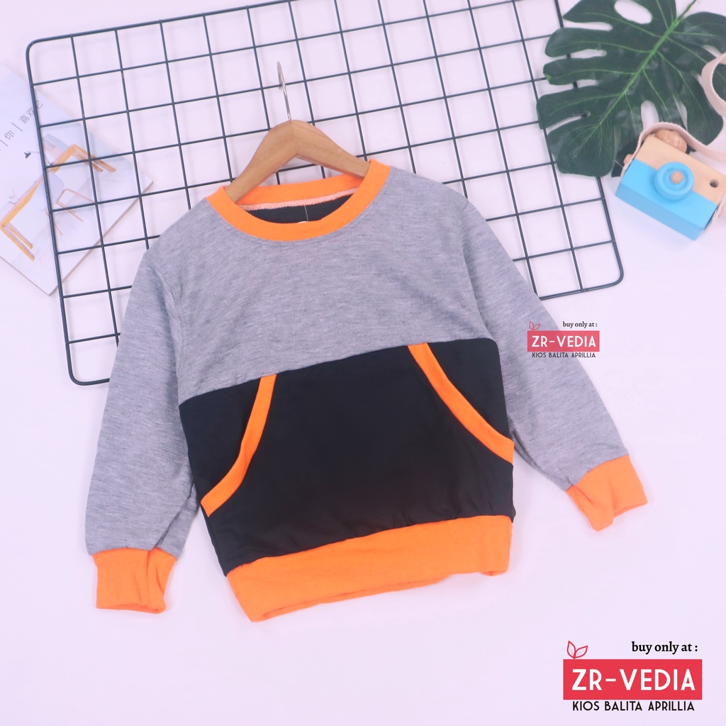 [UNIVERSAL] Sweater Joe uk 1-4 Tahun / Jaket Outer Anak Perempuan Laki Tebal Polos Baju Switer Murah Polos