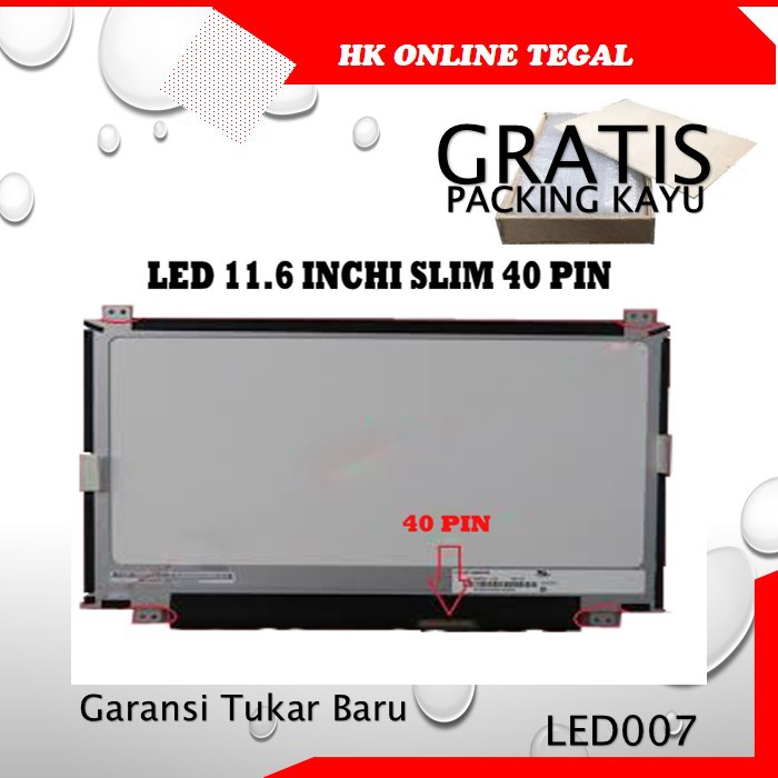 Layar LCD LED Acer Aspire One 722 725 756