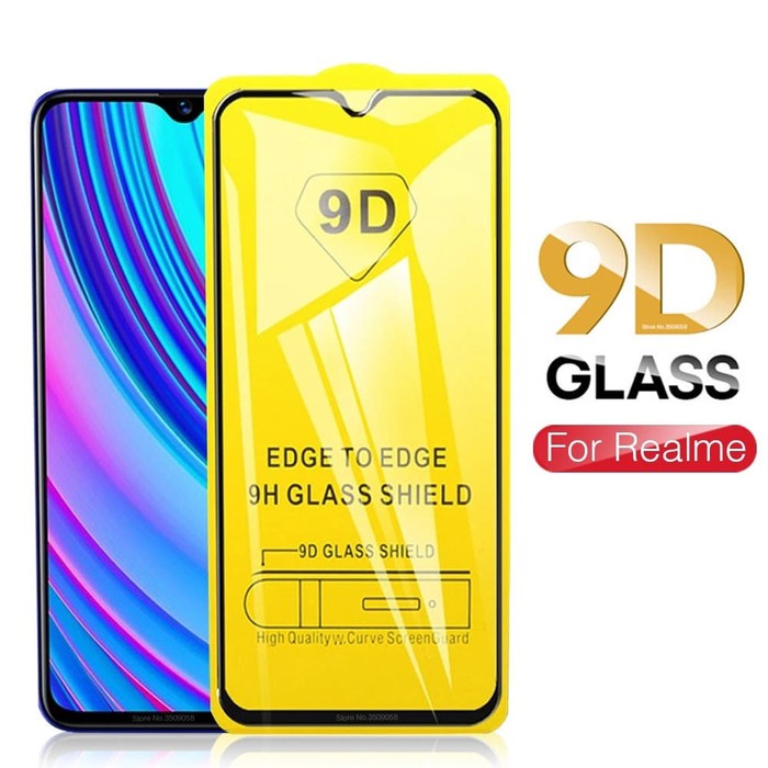 TEMPERED GLASS FULL HD REALME C12- FULL LEM COVER SCREEN GUARD