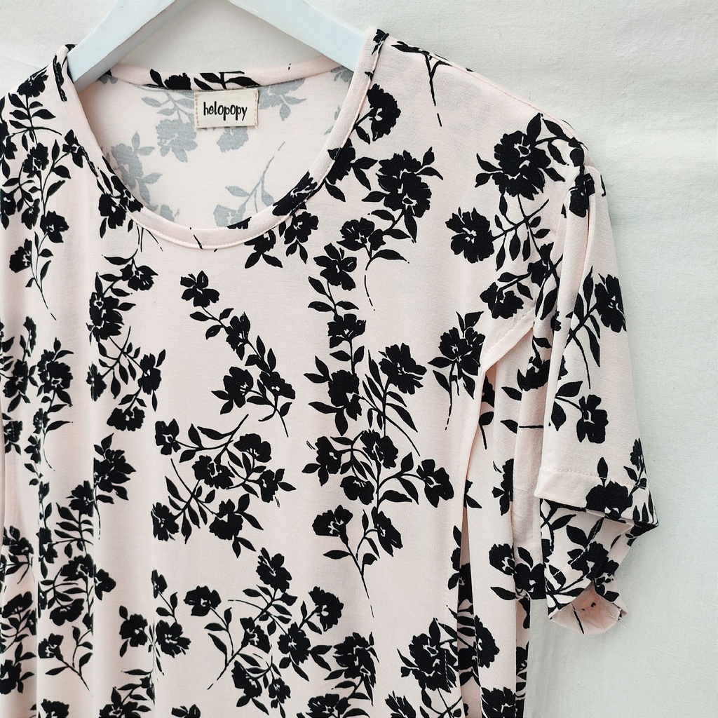 LAURA Baju Busui Bukaan Samping Kanan Kiri Murah | Dress Menyusui Kaos-7