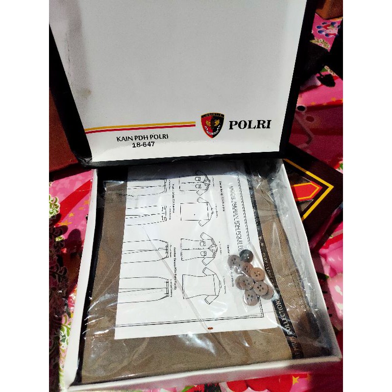 BAHAN SERAGAM  PDL - PDH POLRI 1 STEL