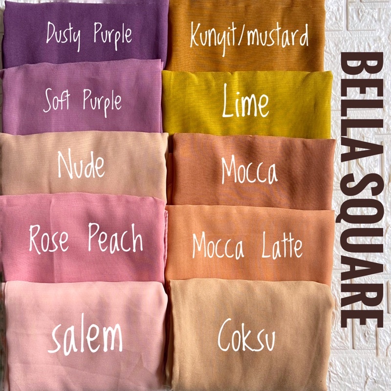 JILBAB SEGI EMPAT BELLA SQUARE POLYCOTTON/POTTON