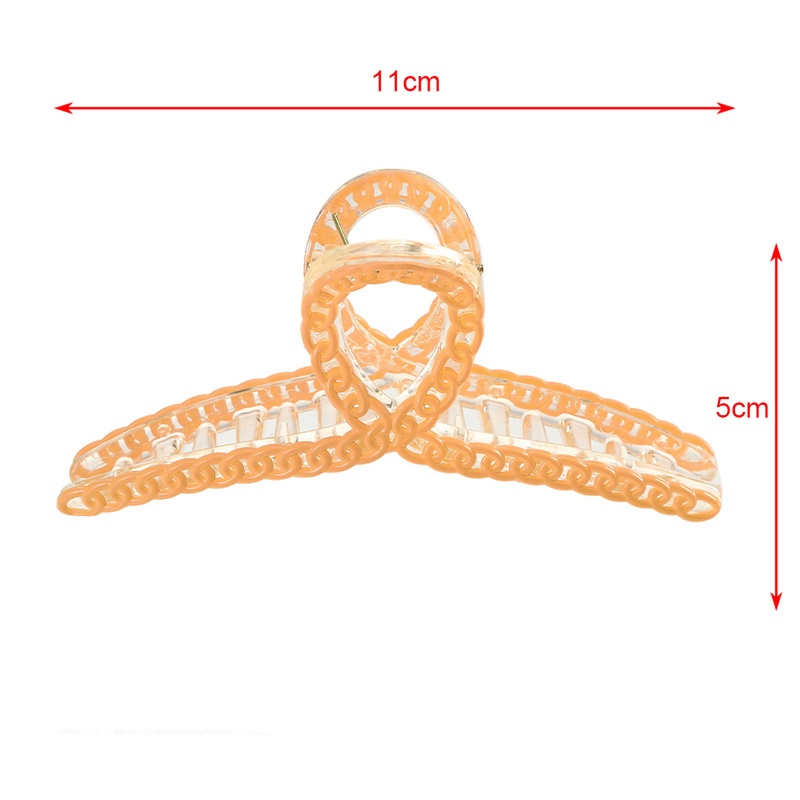 Korean Chain Cross Hair Clips Fashion Simple Claw Clips for Girls Hair Accessories
