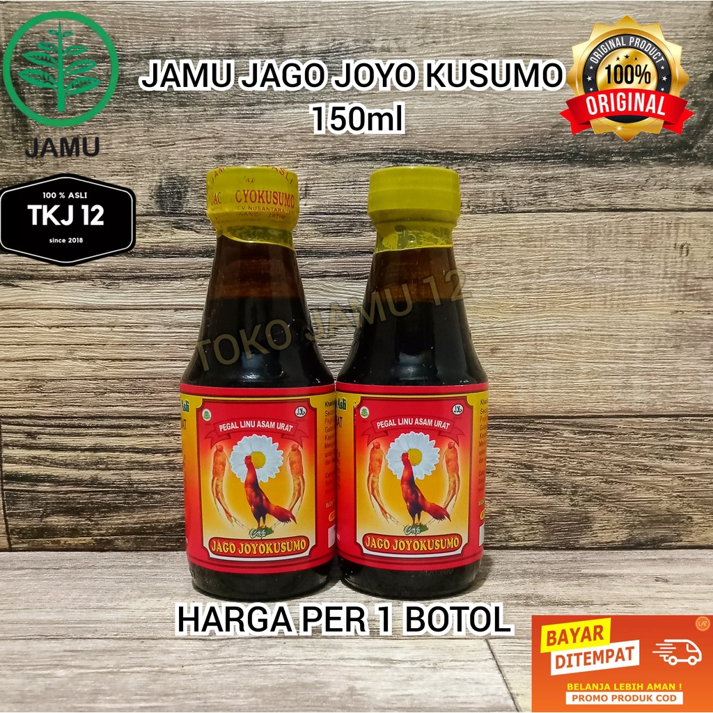 

JAMU JAGO JOYOKUSUMO JOYO KUSUMO ASLI 150ml PEGAL LINU ASAM URAT