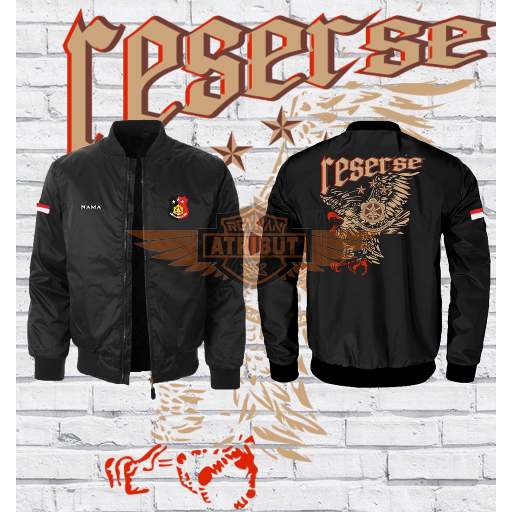 jaket bomber reserse polisi/ jaket bomber reserse/ jaket reserse polisi