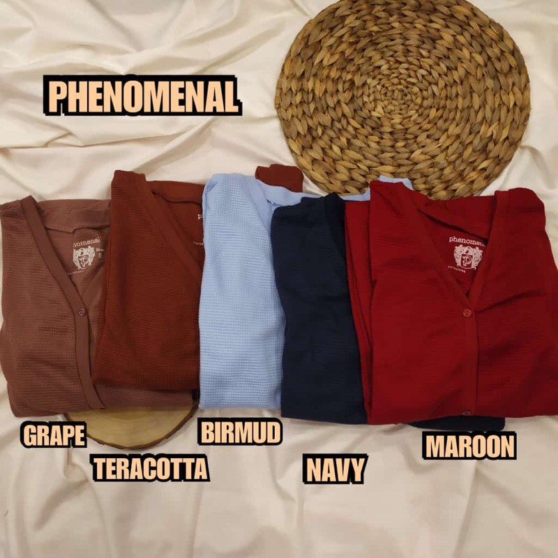 PHENOMENAL CARDIGAN KAOS LENGAN PANJANG KARDIGAN RAJUT ATASAN WANITA OUTERWEAR