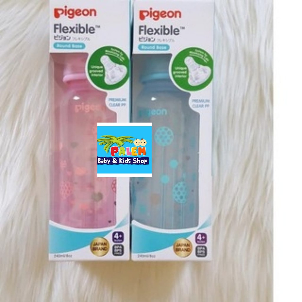 Botol Susu Pigeon Peristaltic Nipple Slim Neck 1pc 240 Ml