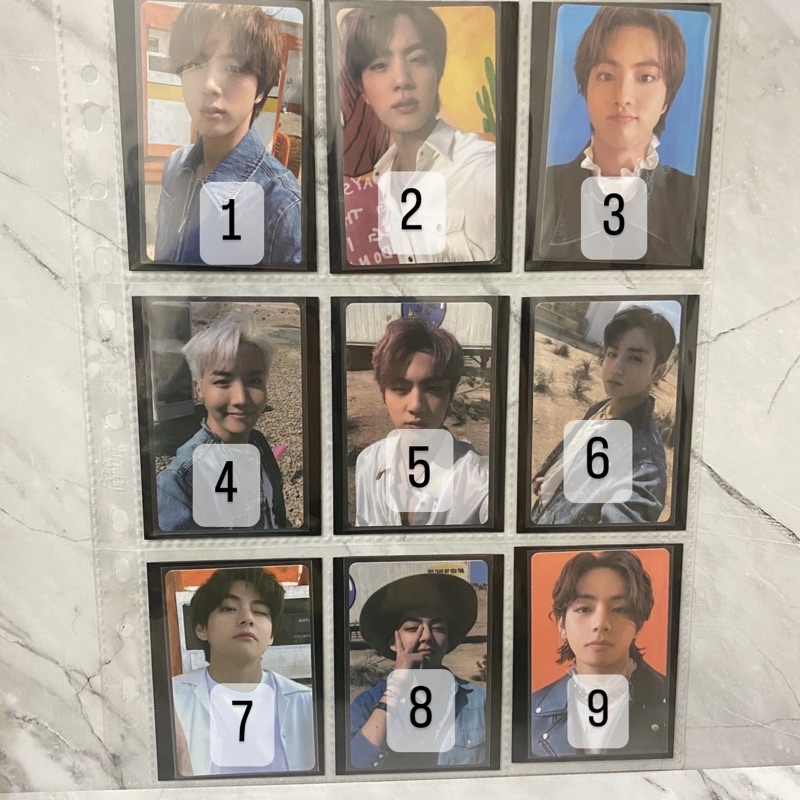 BTS butter pc photocard official jin seokjin jhope j hope jk jungkook v taehyung m2u pws pob weverse