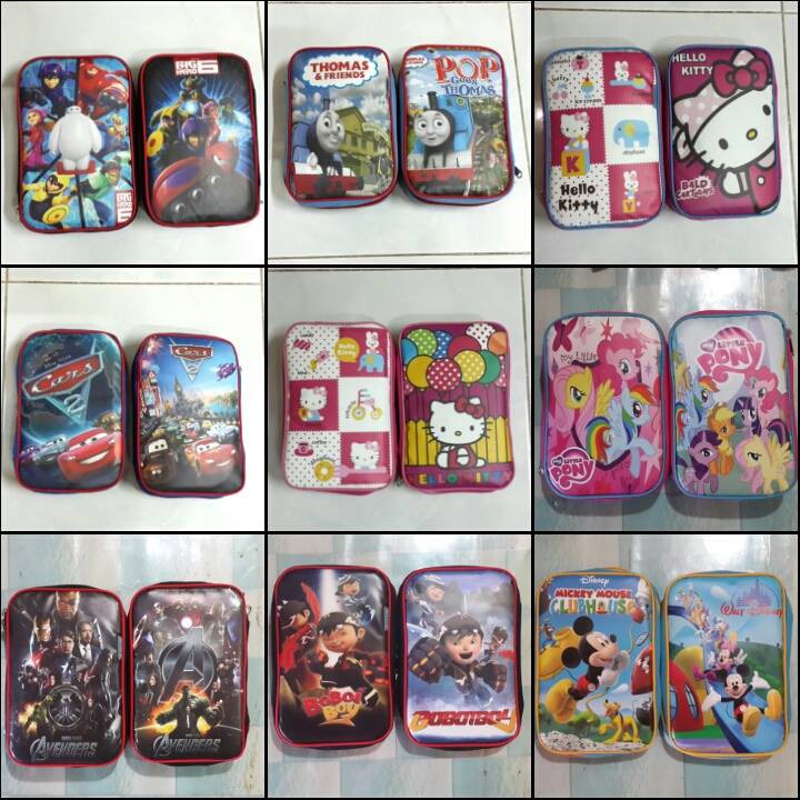 Tempat Pensil Anak Murah / Grosir Pencil Case Karakter