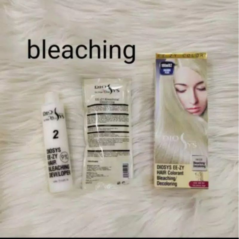 Diosys Bleaching powder + oxydant developer cat rambut bleacing hair color