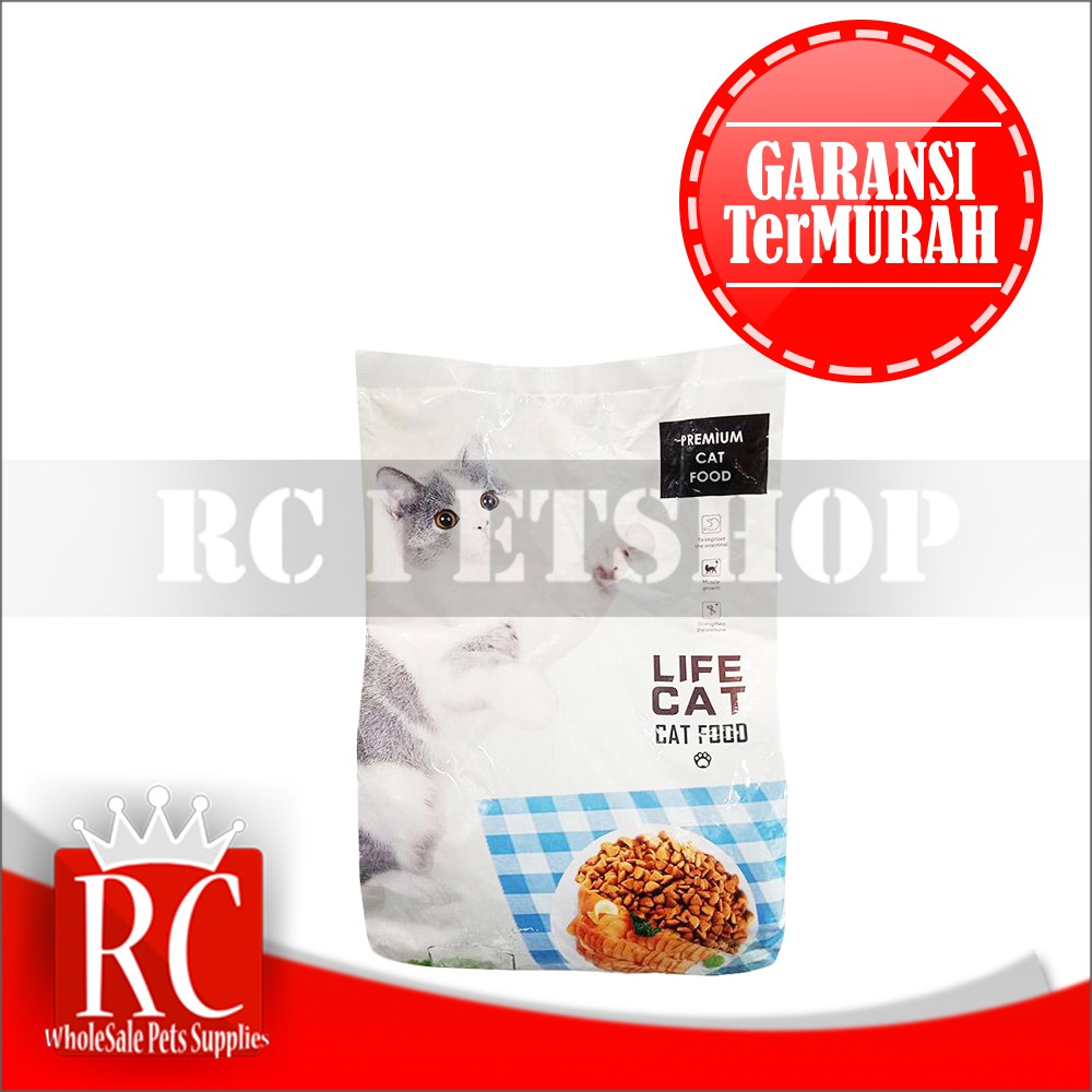 Life Cat Makanan Kucing Premium Repacking 1 Kg