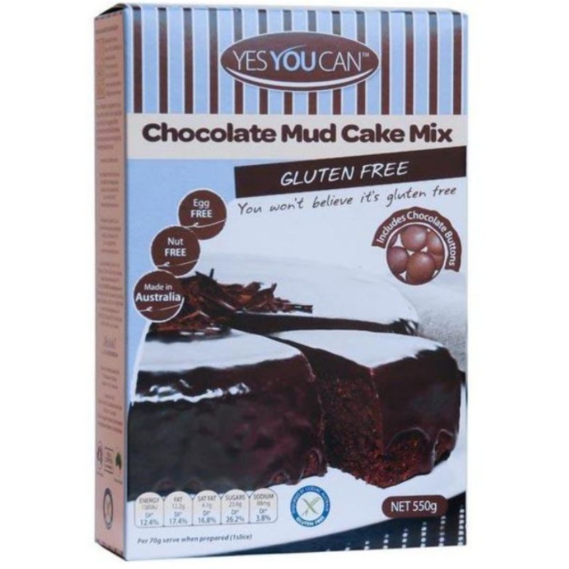 

YES YOU CAN CHOCO MUD CAKE GF 550 GRAM