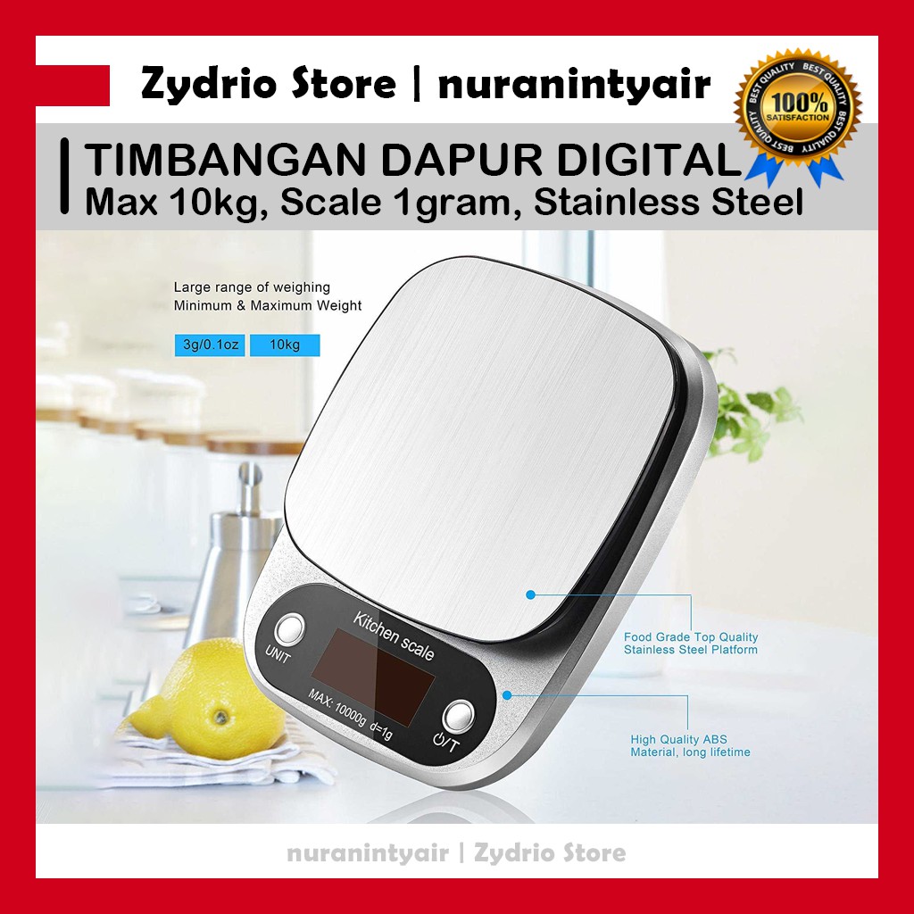 Timbangan Dapur Digital 10kg 1gram / Timbangan Kue Kopi Elektrik