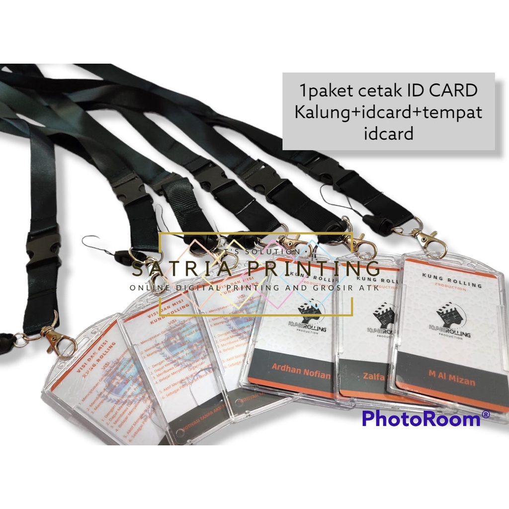 

1paket Cetak IDCARD PVC PREMIUM (KALUNG+IDCARD PVC+TEMPAT IDCARD)