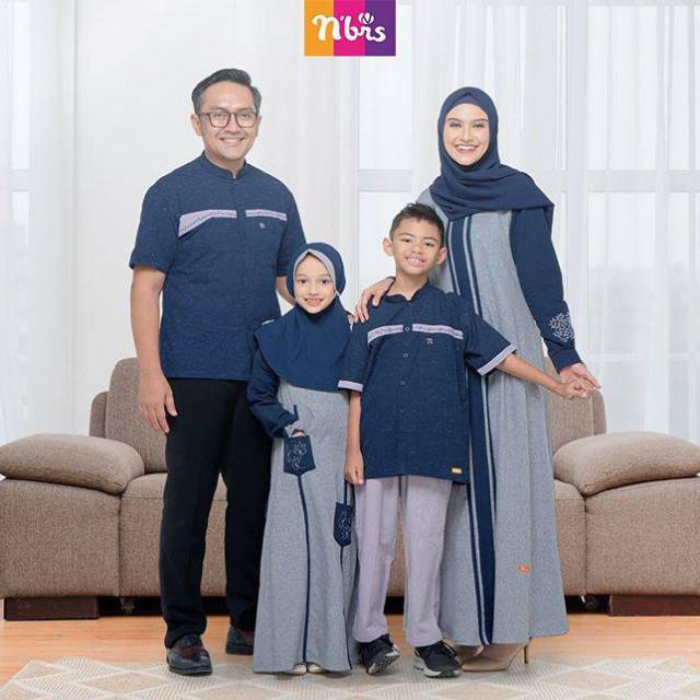 Gamis Nibras NB A37 abu muda