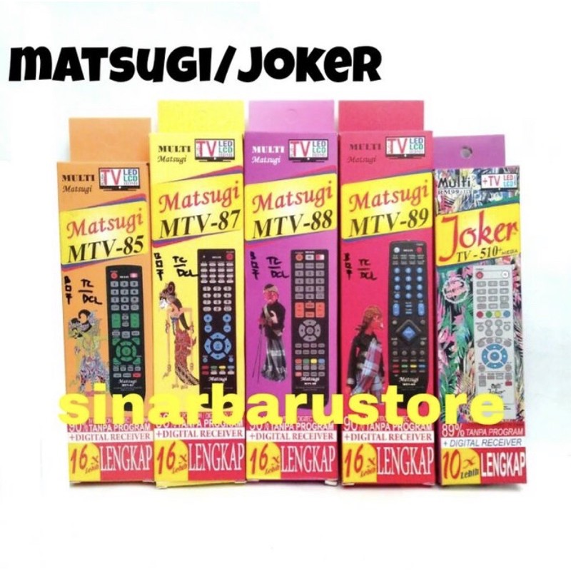 Remot TV Multi "Joker/Matsugi"
