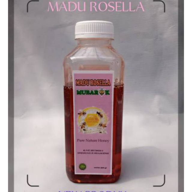 

Madu Rosella Mubarok 500gr Lebah Asli