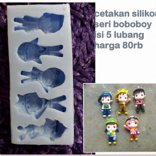 Cetakan Silikon Puding Coklat karakter boboiboy