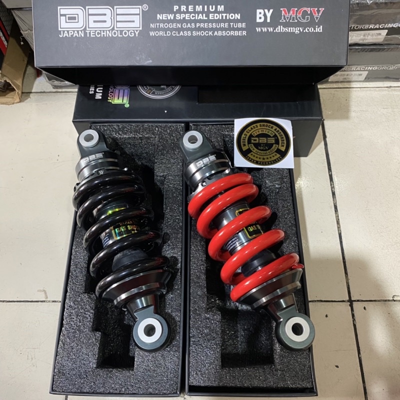 MONO SHOCK MOTOR JUPITER MX - MX NEW - MX KING ORIGINAL DBS BY MGV UK-205MM / TERMURAH MONOSHOCK BELAKANG JUPITER MX UKURAN 205 MM ORIGINAL DBS BY MGV