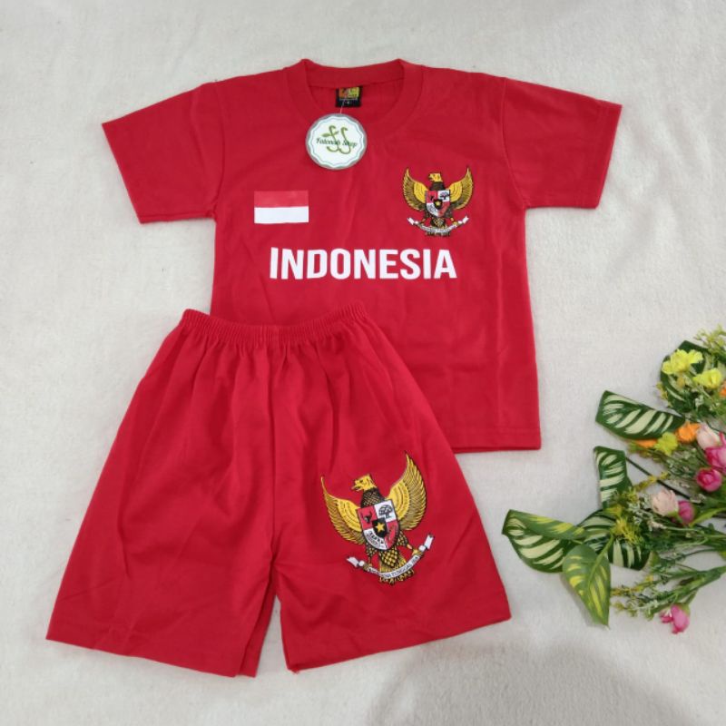 Setelan Anak 1 2 3 4 5 6 7 8 9 Tahun baju Indonesia Merdeka