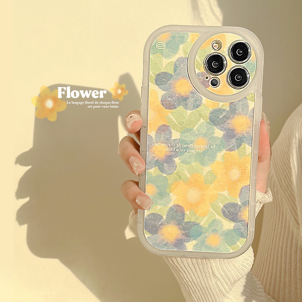 Soft Case Silikon Transparan Motif Bunga Untuk Iphone 13 7 + 8 Plus SE 2020 XS XR 11 12 PRO MAX