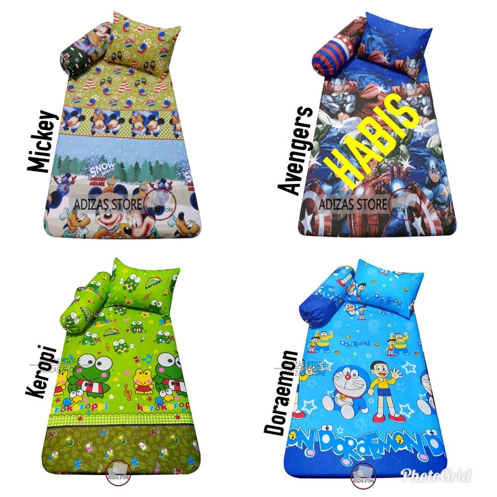 Sprei Kasur Single - Sprei Kasur Karakter - Uk. 90 x 200 - No.4 terlaris