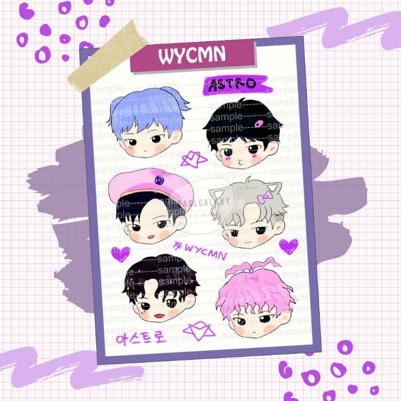 

Astro Sticker Pack WYCMN ver (Minimal Pembelian 2 Pack)