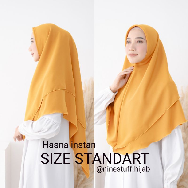 Ninestuff Hijab | Hijab Hasna Instan bolak-balik