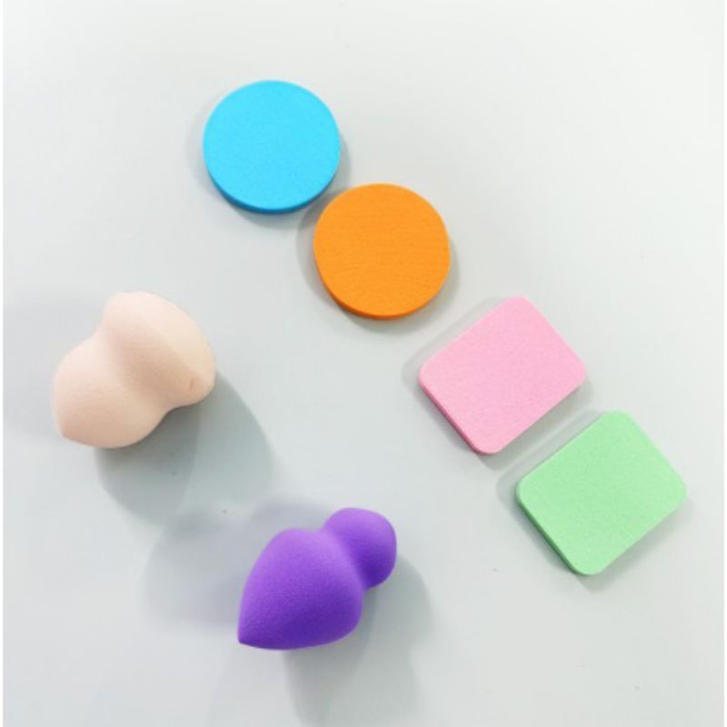 BEAUTY BLENDER SPONS MAKE UP 1 SET ISI 6 PCS / SPONGE BEDAK FOUNDATION / SPONGE