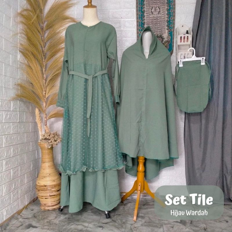 BAJU GAMIS AJA  TILE DOT MIX WOLFIS