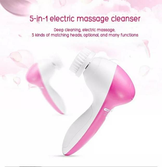 Pembersih Muka Elektrik Lumispa Facial Care 5 in 1 - Biutte.co - White