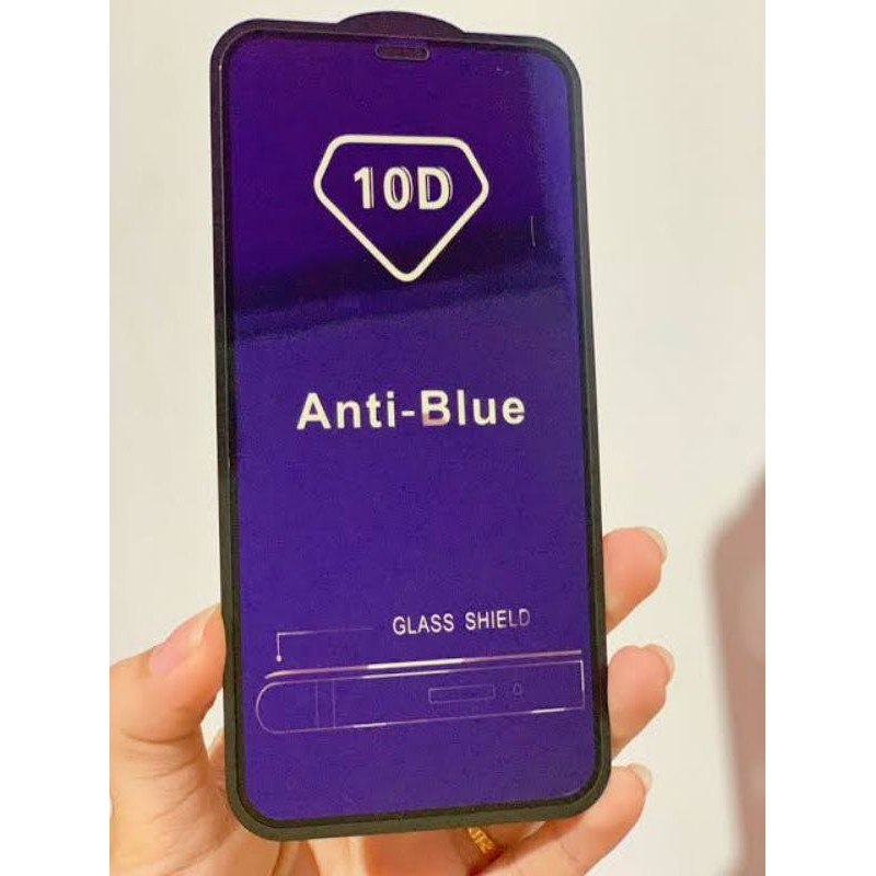 ANTI BLUE full 10D REDMI 9/9A/9C/8/8A pro/Note 7/9/10/Mi 11/P0C0 X3/M3 - Tempered Glass XIAOMI