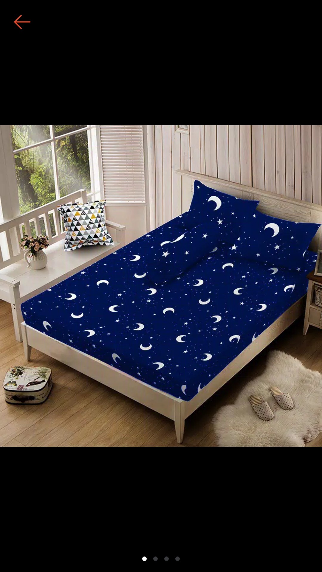 Ww Sprei Diva Linen - Tinggi 30cm - Good Night - 180x200 (king)+bantal 2