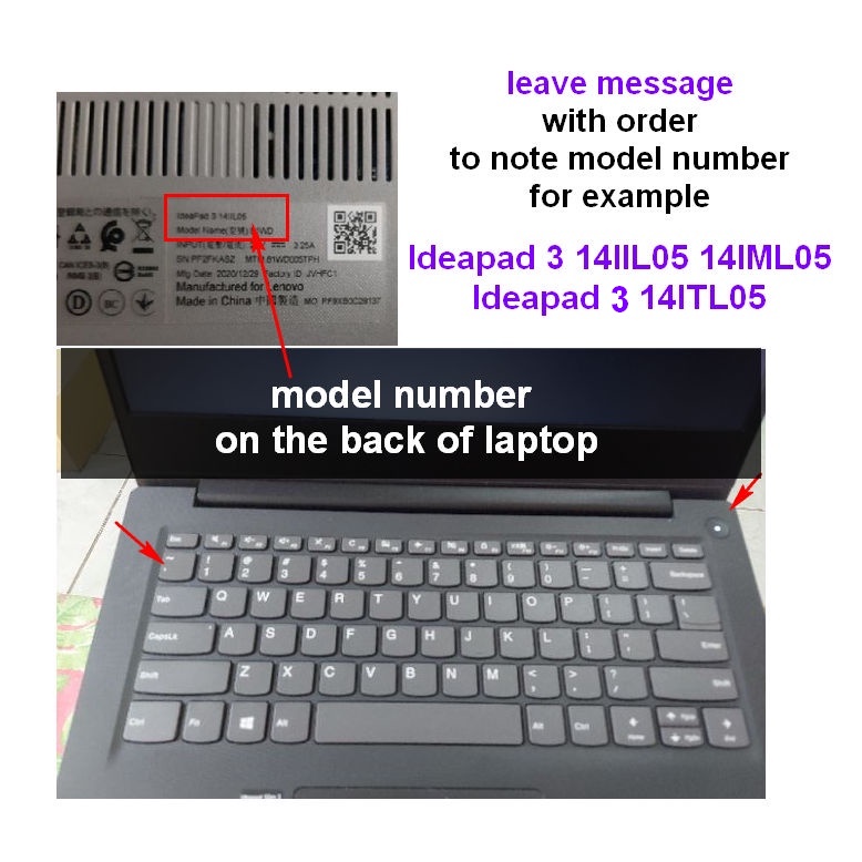 2 Pcs Stiker Laptop Notebook lenovo Ideapad 310S Ideapad 320 YOGA 940 Ukuran 12 13 14 15.6 Inch