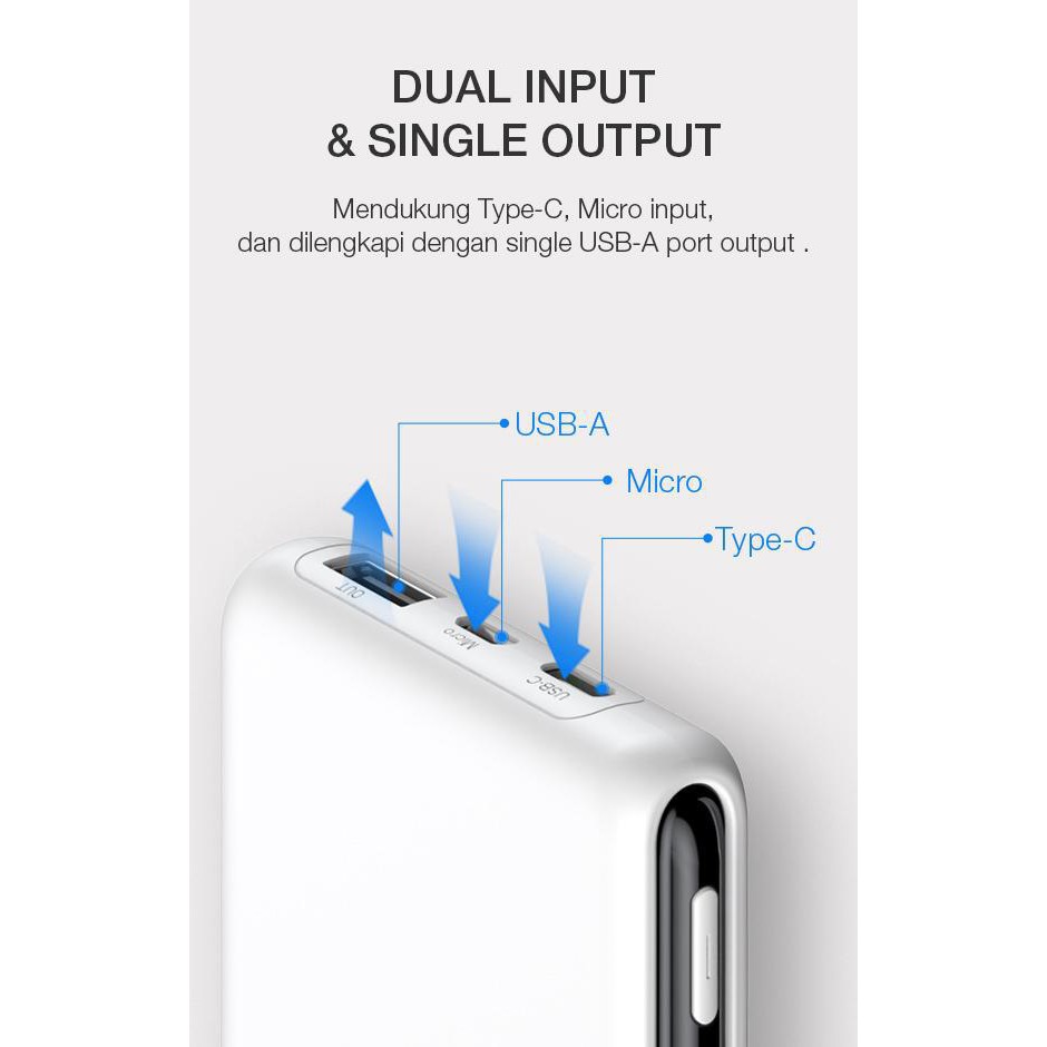 POWERBANK ROBOT RT180 RT190 RT10 RT100Q 10000 MAH ROBOT PowerBank RT-12 10000 mAh Dual Input Output Slim Original Garansi 1 Tahun [MPG]