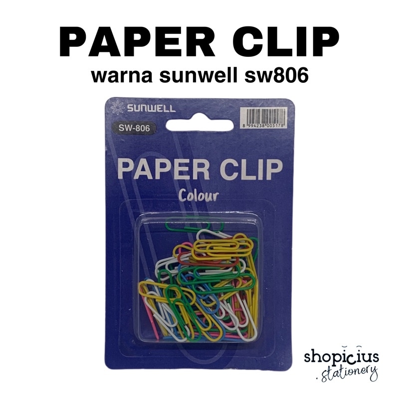 

Paper Clip no 3 warna Klip kertas warana