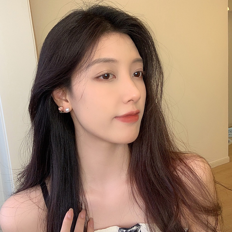 Fancyqube Anting Stud Desain Bunga Tulip Pink Aksen Mutiara Gaya Korea Untuk Wanita 2022