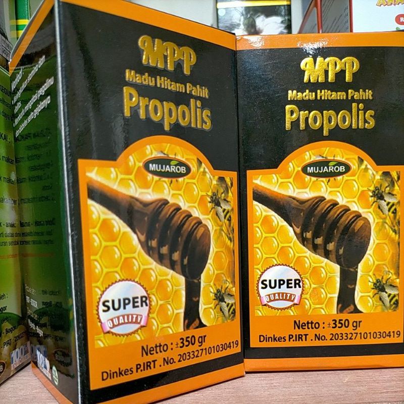 MPP - Madu Hitam Pahit Propolis Mujarob 350gr